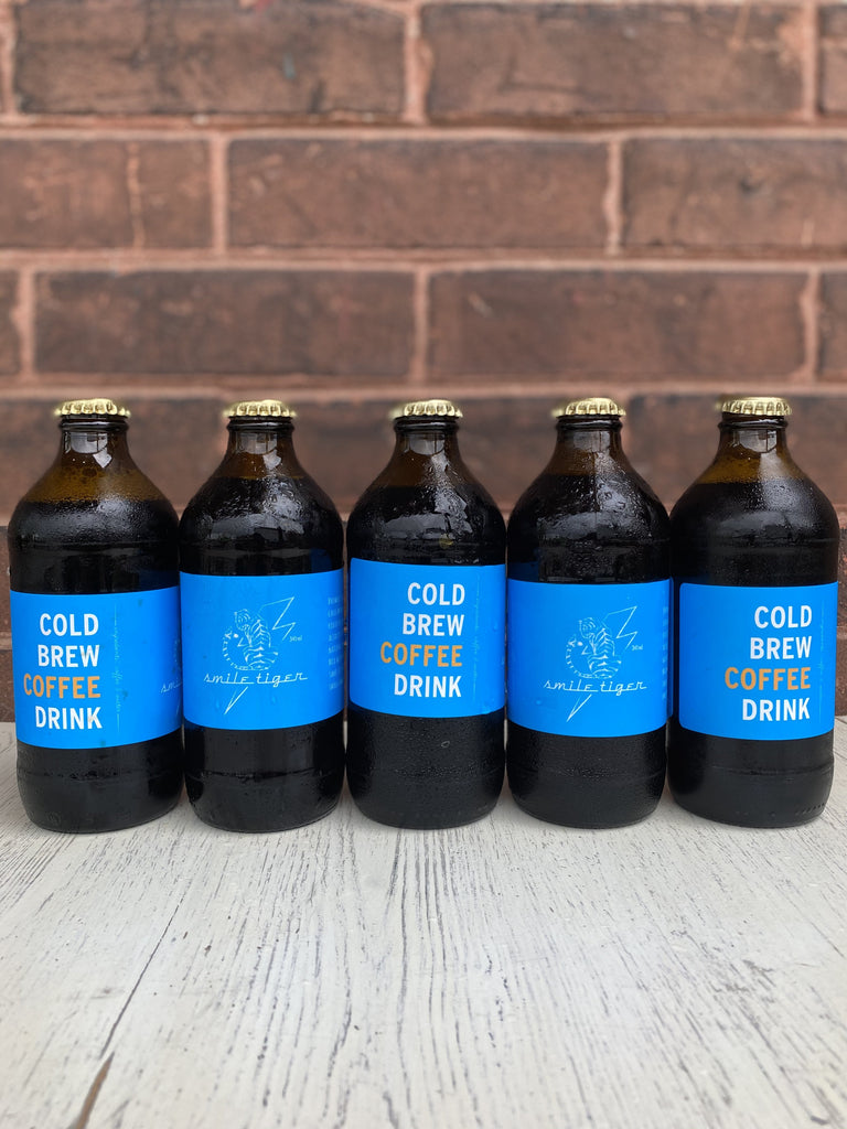 12-Pack of Cold Brew Stubby Bottles - Smile Tiger Coffee Roasters